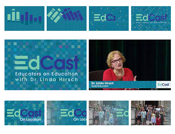 New Opening Graphics for CUNY TV’s EdCast developed by students at Hostos College/CUNY under direction of adjunct professor David Langton.

The class met with Dr. Hirsch and her producer, Jerry Barnard of CUNY/Lehman College, to discuss the objectives of the new graphics. The class was asked to develop a new set of graphics for the EdCast show that includes the opening credits sequence, transitions between segments and on-screen graphics. Dr. Hirsch told the class that the graphics must reflect a news/talk theme with an emphasis on education. EdCast brings together a diverse set of viewpoints to tackle these issues and make them accessible to viewers.
